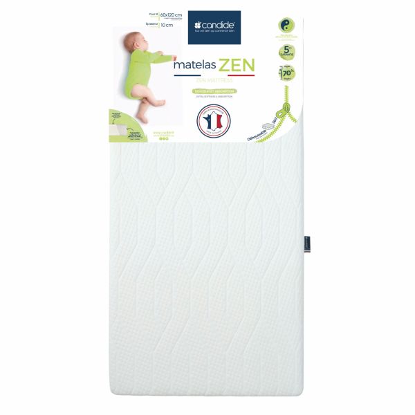 Matelas Zen déhoussable 360° 60 x 120 cm