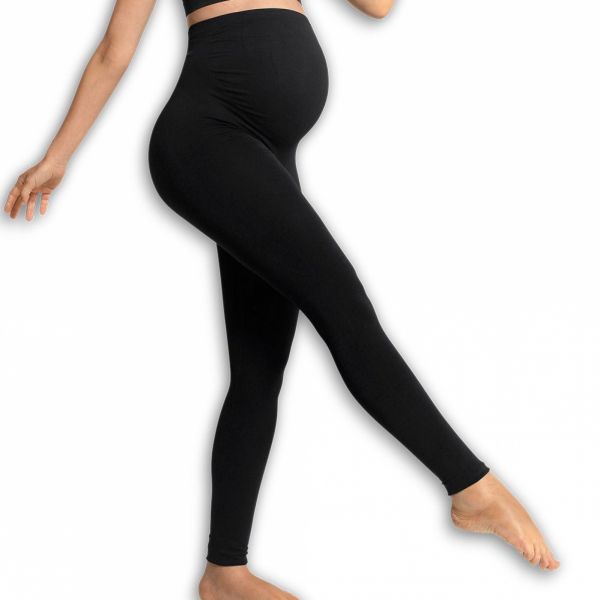 Legging grossesse sans couture noir taille L