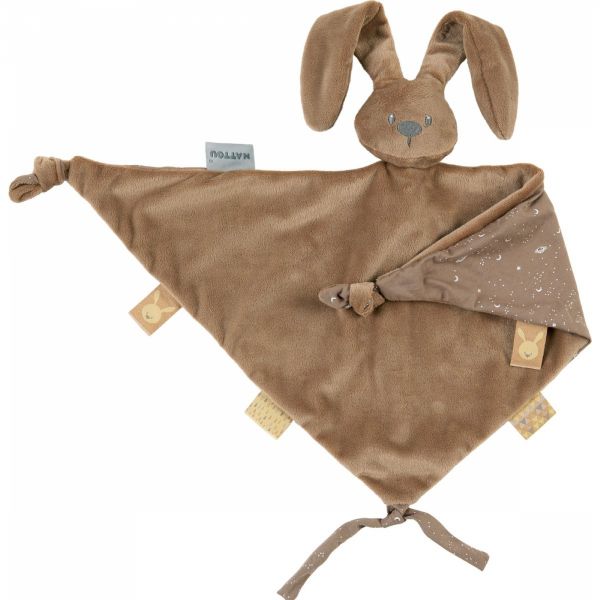 Maxi doudou Lapidou phosphorescent Glow avec motif imprimé moka