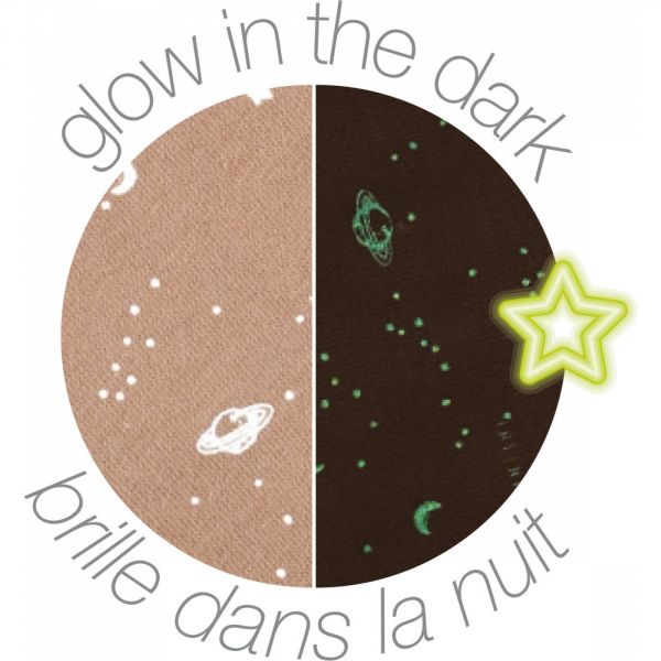 Maxi doudou Lapidou phosphorescente Glow avec motif imprimé sable