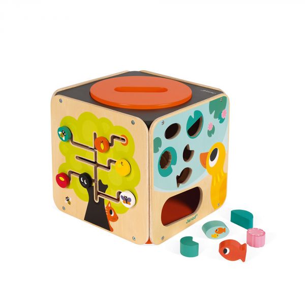 Cube géant d'activité Maxi looping en bois