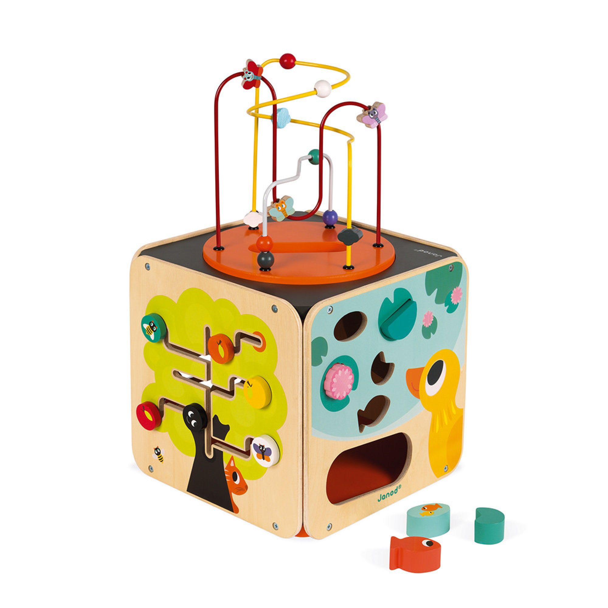 Trixie Baby Cube d'Activités 5-en-1 en Bois - Mes premiers jouets Trixie  Baby sur L'Armoire de Bébé