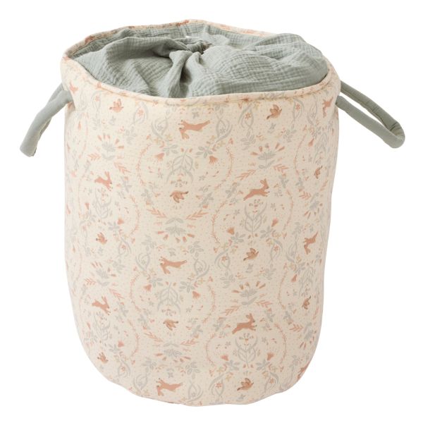 Grand panier de rangement à anses - Jardin enchanté