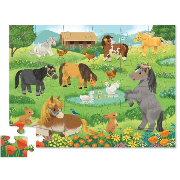 Maxi puzzle 36 pièces Jolies poney