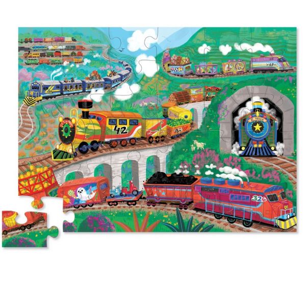 Maxi puzzle 36 pièces Les trains