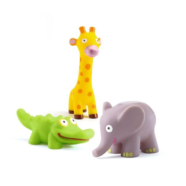 Cubes d'éveil à empiler avec 5 figurines Maxi Topanijungle