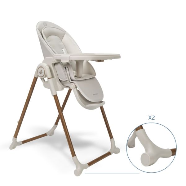 Chaise haute Ava plus Élégance Beige