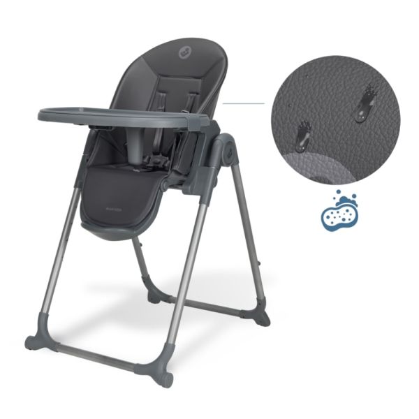 Chaise haute Ava 2 - Graphite