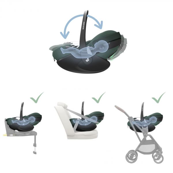 Siège auto i-Size Pebble 360 Pro Essential Green