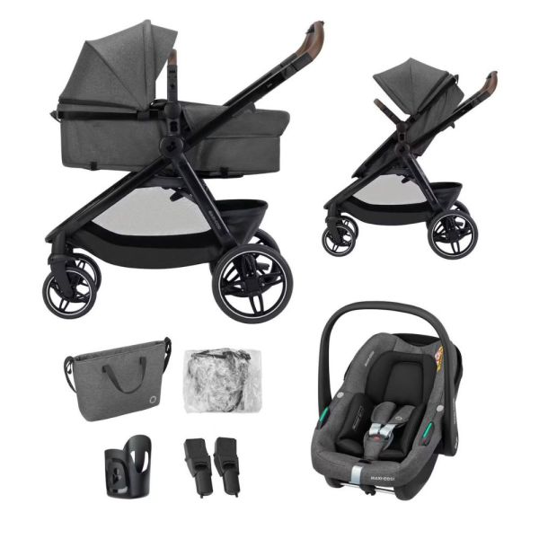 Poussette trio 3 en 1 Zelia S Dark Grey