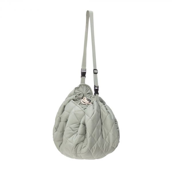 Sac à jouets / tapis d'éveil 2 en 1 en coton Bio Meadow Green