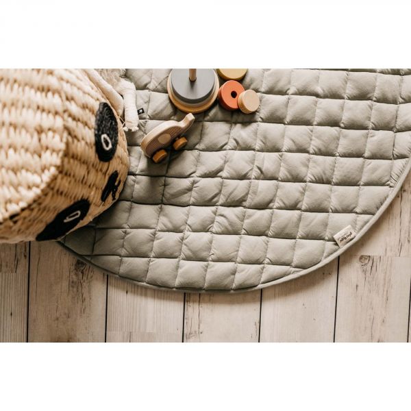 Sac à jouets / tapis d'éveil 2 en 1 en coton bio Meadow Green