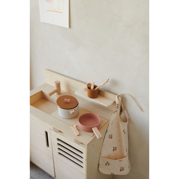 Bavoir bébé Lai Peach Sea shell mix