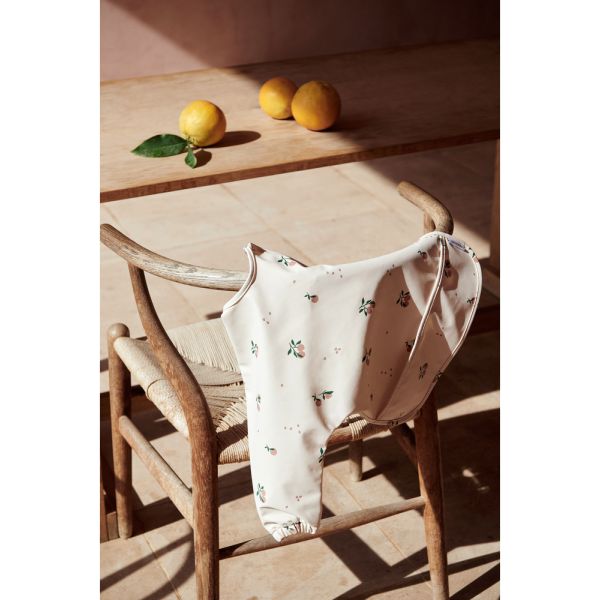 Bavoir manches longues Merle Peach Sea Shell Mix