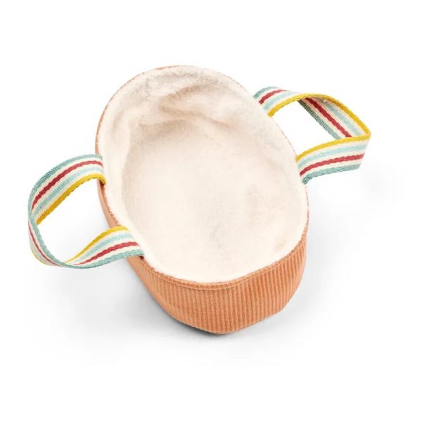 Poupée en tissu 21cm et son couffin Mela