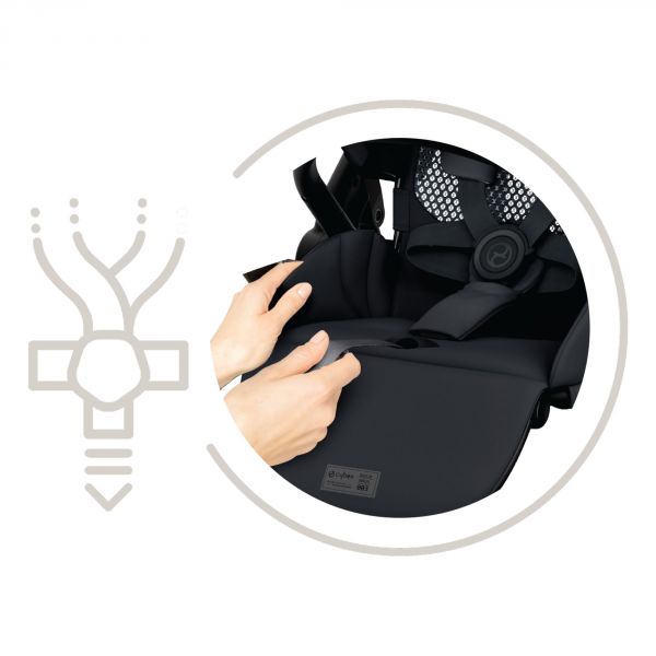 Poussette Melio 3 - Hibiscus Red