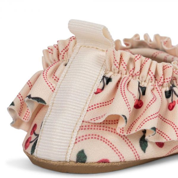Chaussures de bain enfant à volants Merle - Cherry motifs rose 20-21 cm