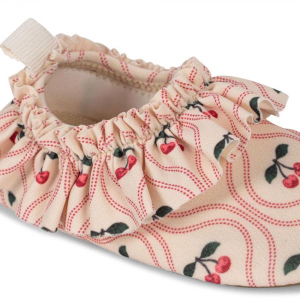 Chaussures de bain enfant à volants Merle - Cherry motifs rose 20-21 cm