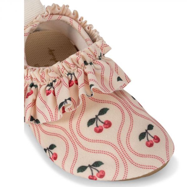 Chaussures de bain enfant à volants Merle - Cherry motifs rose 20-21 cm