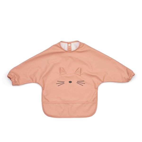 Bavoir manches longues Merle Cat Tuscany Rose