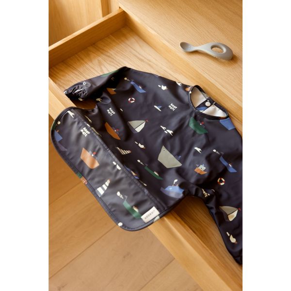 Bavoir manches longues Merle Sailing Classic navy