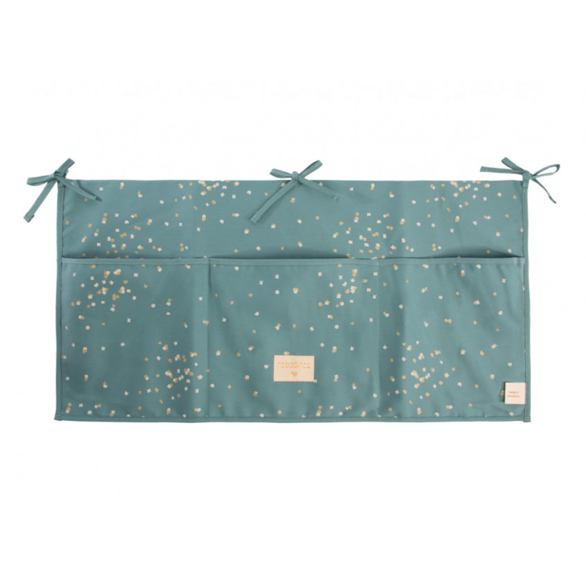 Nobodinoz Pochette De Lit Bebe Merlin Gold Confetti Magic Green Made In Bebe