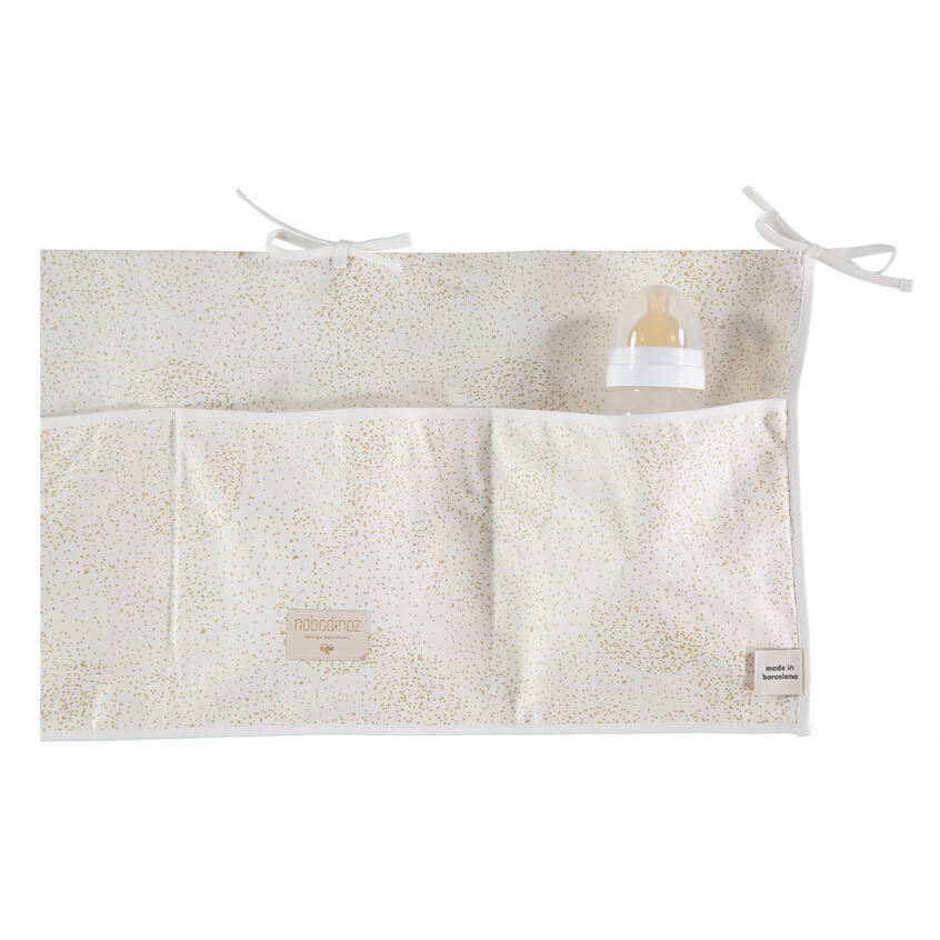 Nobodinoz Pochette De Lit Bebe Merlin Gold Bubble White Made In Bebe