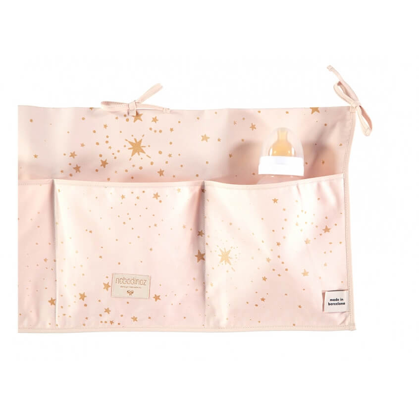 Nobodinoz Pochette De Lit Bebe Merlin Gold Stella Dream Pink Made In Bebe