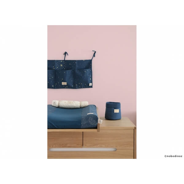 Pochette de lit bébé Merlin Gold stella night blue