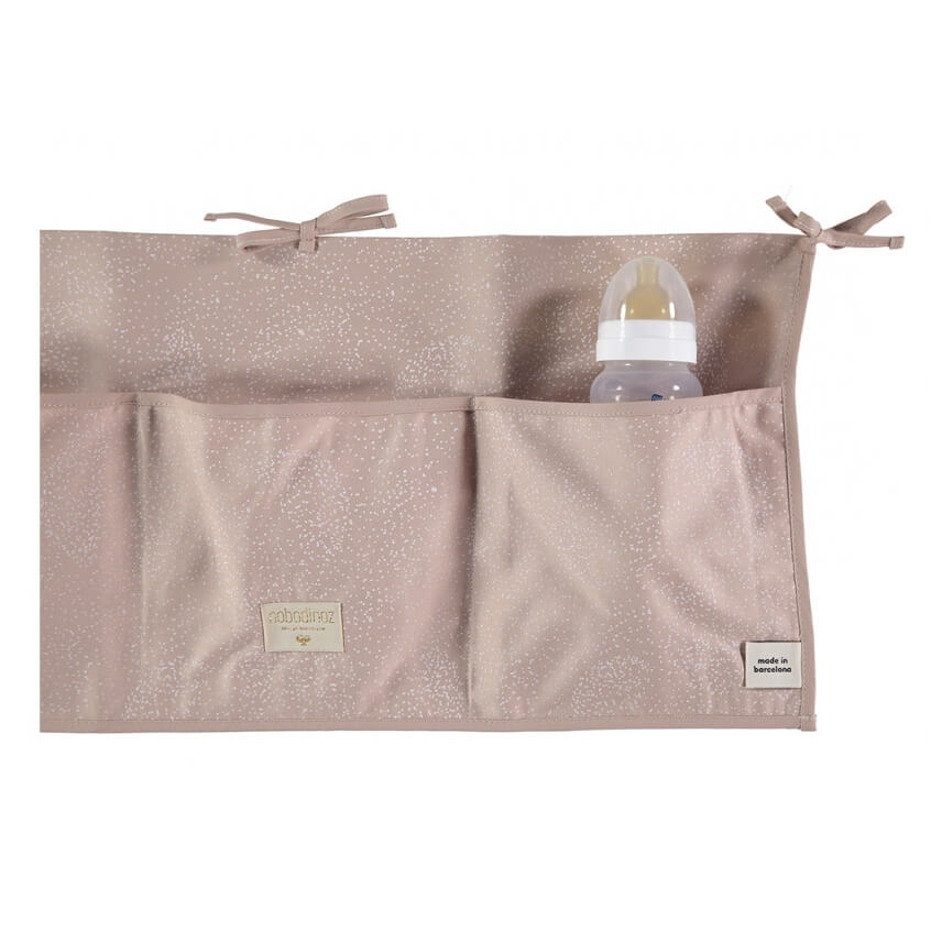 Nobodinoz Pochette De Lit Bebe Merlin White Bubble Misty Pink Made In Bebe