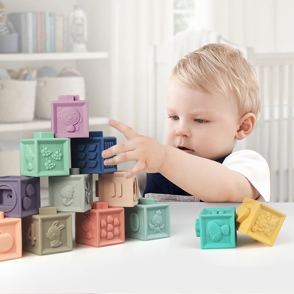 Lot de cubes bébé Mes premiers cubes éducatifs - Made in Bébé