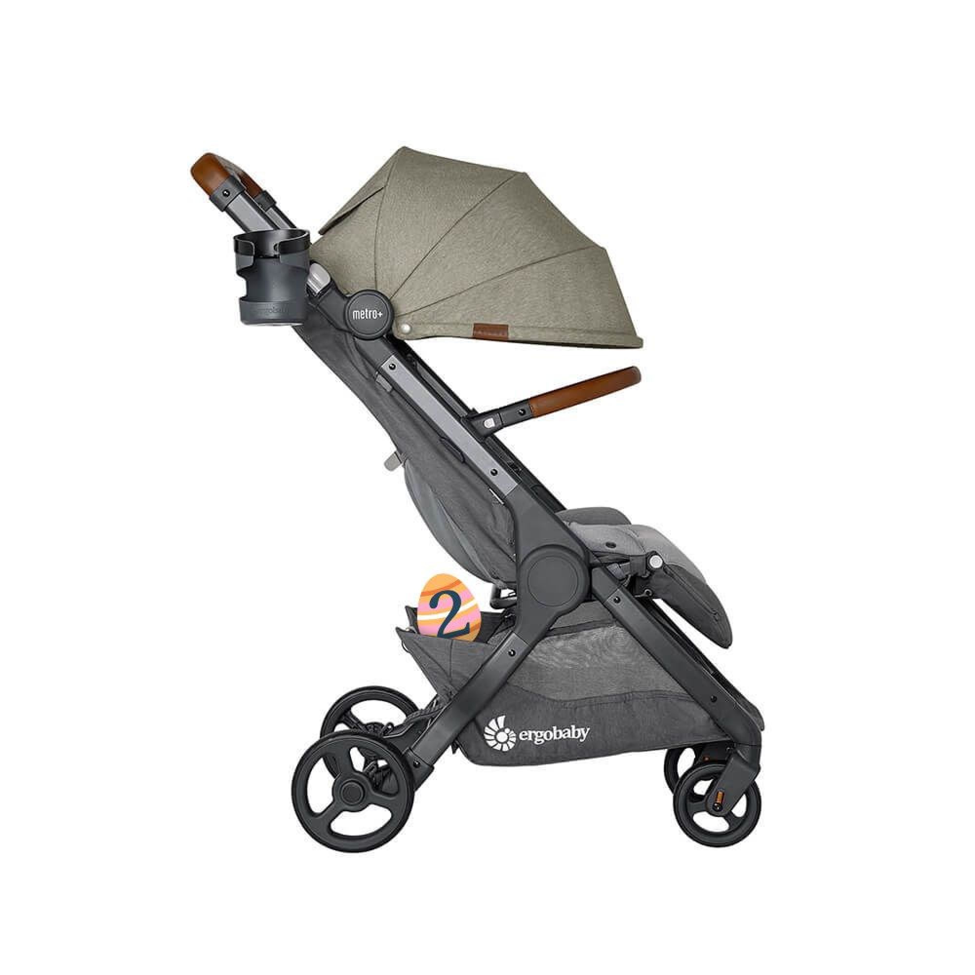 Ergobaby Metro+ Poussette compacte de luxe pour bébé, poussette