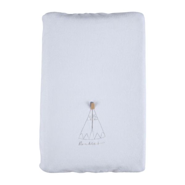 Housse de matelas à langer en éponge - Plumes de lune