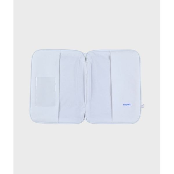 Protège carnet de santé plumes de lune Beige