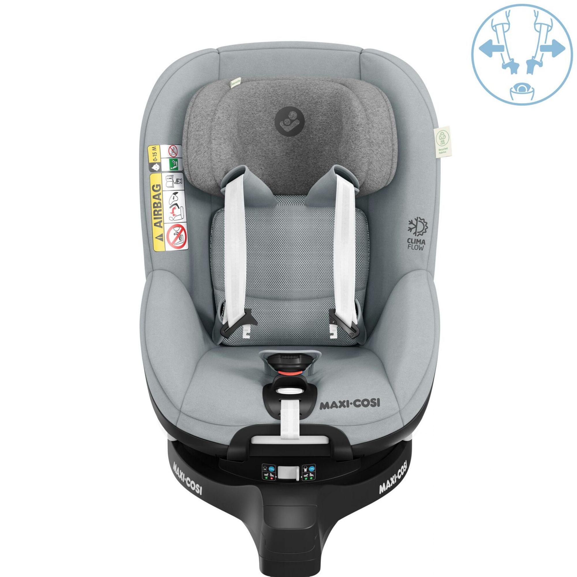 MAXI-COSI siège auto Mica i-Size, De 0 à 4 ans, Pivotant à 360°, avec base  ISOFIX, Authentic Grey - Gris Gris - Kiabi - 279.99€