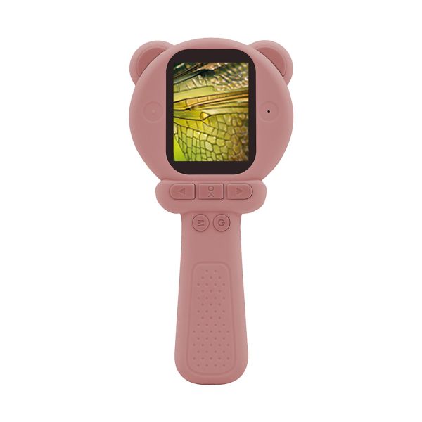 Microscope numérique enfant portable Rose