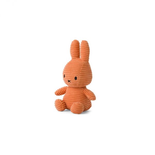 Peluche lapin Miffy velours cotelé citrouille 23 cm