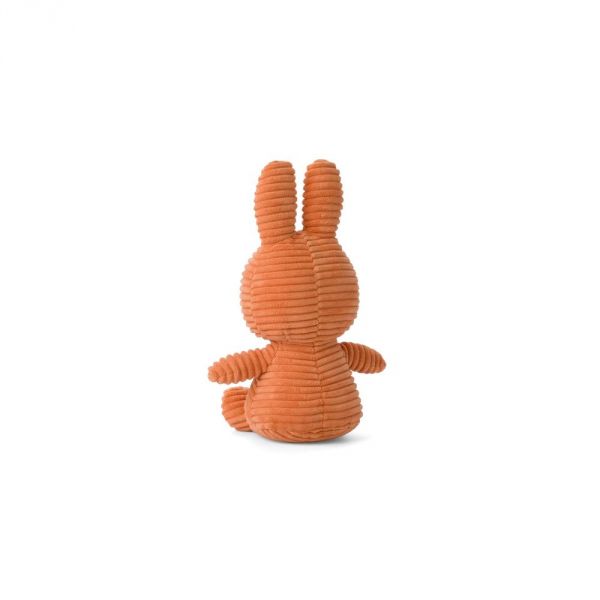 Peluche lapin Miffy velours cotelé citrouille 23 cm