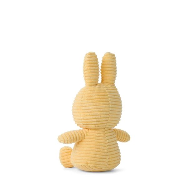 Peluche lapin Miffy velours côtelé éco 23 cm Jaune pâle