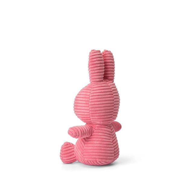Peluche lapin Miffy velours côtelé éco 23 cm Rose bubblegum