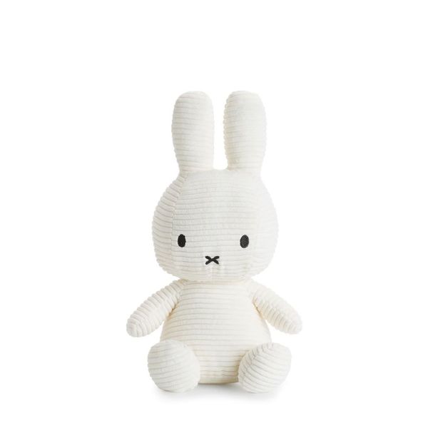 Peluche lapin Miffy velours côtelé éco 33 cm Blanc