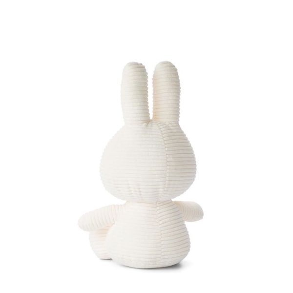Peluche lapin Miffy velours côtelé éco 33 cm Blanc