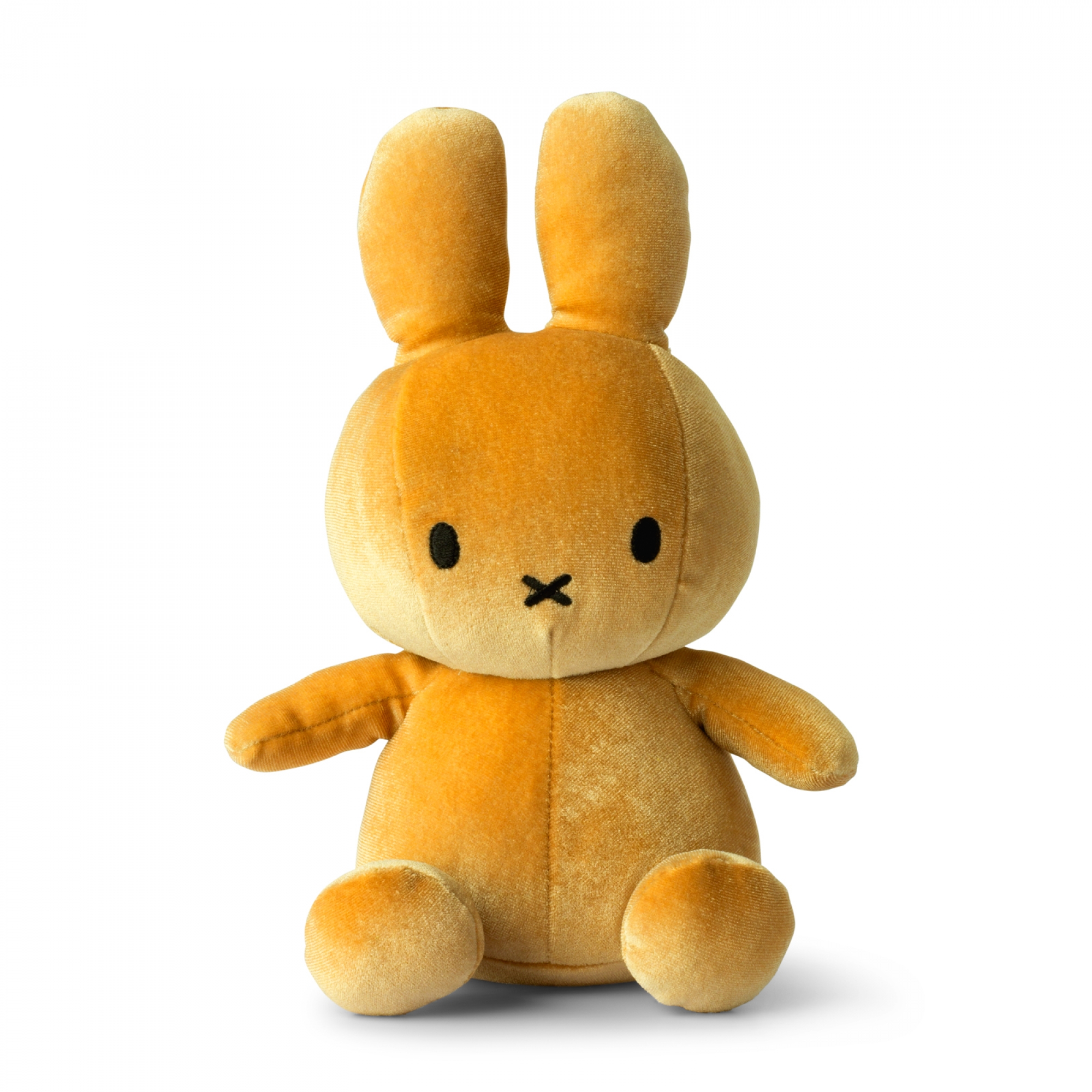 Nijntje Miffy Peluche Miffy Lapin Velours Jaune Ocre 24 Cm Made In Bebe