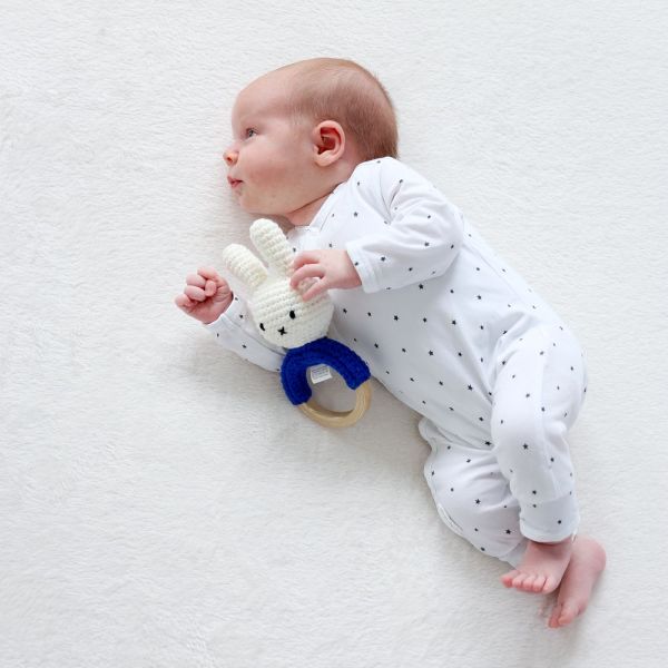 Hochet anneau de dentition Miffy blanc