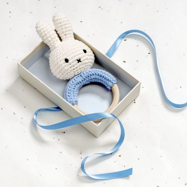 Hochet anneau de dentition Miffy blanc