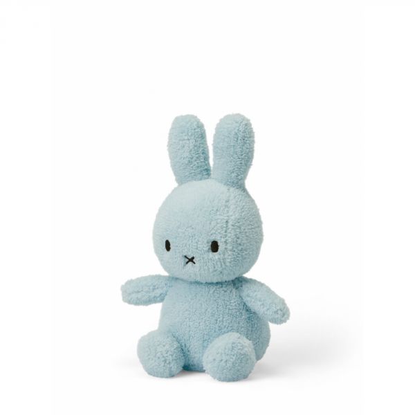 Peluche lapin Miffy Terry extra-doux Bleu pastel 23 cm