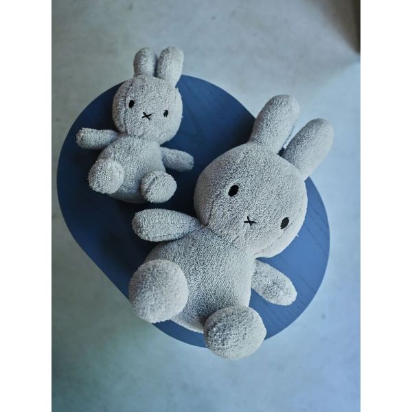 Peluche lapin Miffy Terry extra-doux Gris clair 23 cm