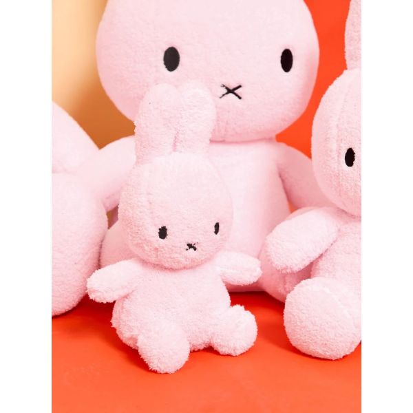 Peluche lapin Miffy Terry extra-doux Rose pastel 23 cm