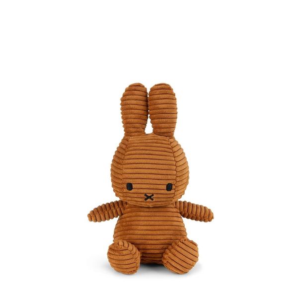 Peluche lapin Miffy velours côtelé éco 23 cm Cannelle