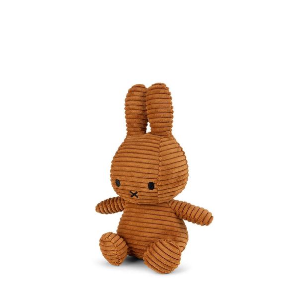 Peluche lapin Miffy velours côtelé éco 23 cm Cannelle